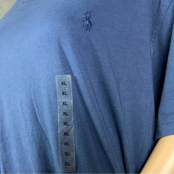 Polo Ralph Lauren Womens Wrap T-Shirt Dress Navy Blue Tie Up Cotton Size XL - Picture 8 of 11